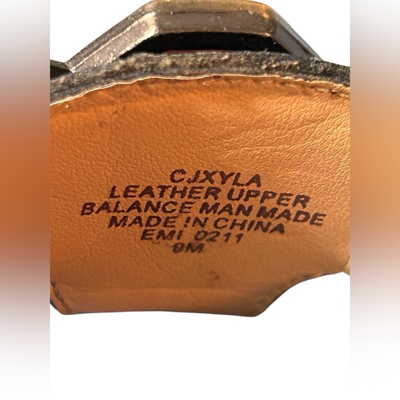 Women’s Circa Joan David ROYAL BLUE Leather Flat Sandals Size 9 Medium - Picture 5 of 6